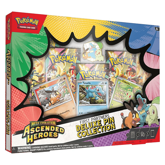 Pokemon TCG: Mega Evolution - Ascended Heroes- First Partners Deluxe Pin Collection