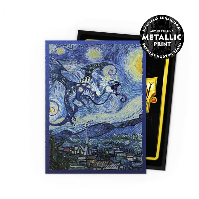 Dragon Shield Sleeves: Standard DUAL- Matte 'Starry Night' Art (100 ct.)