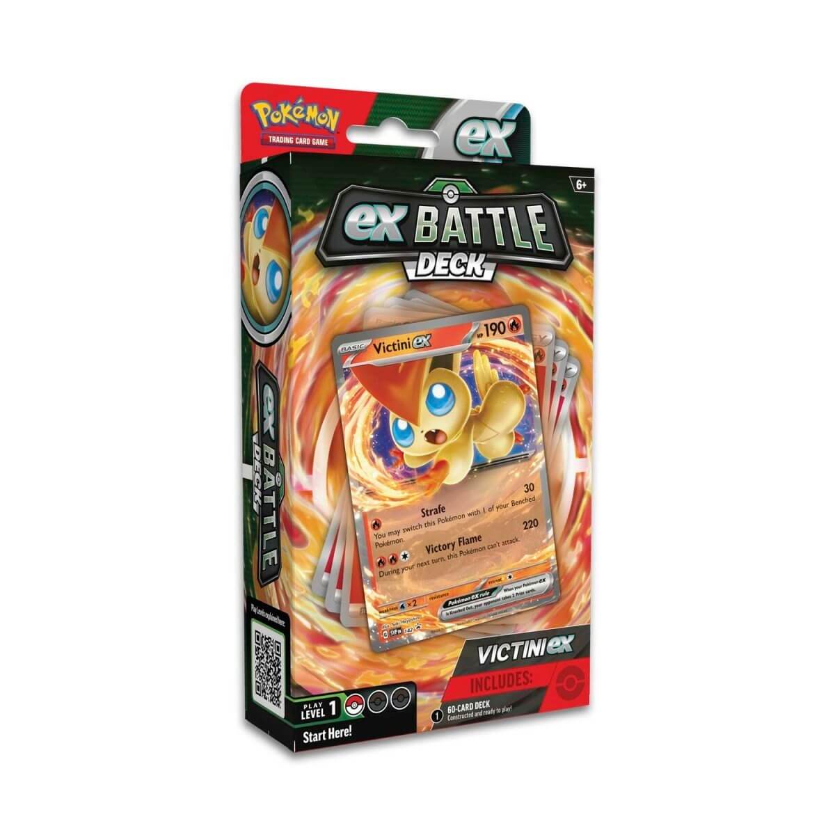 Pokémon TCG - Mazo de cartas Victini/Miraidon ex Battle Deck INGLÉS