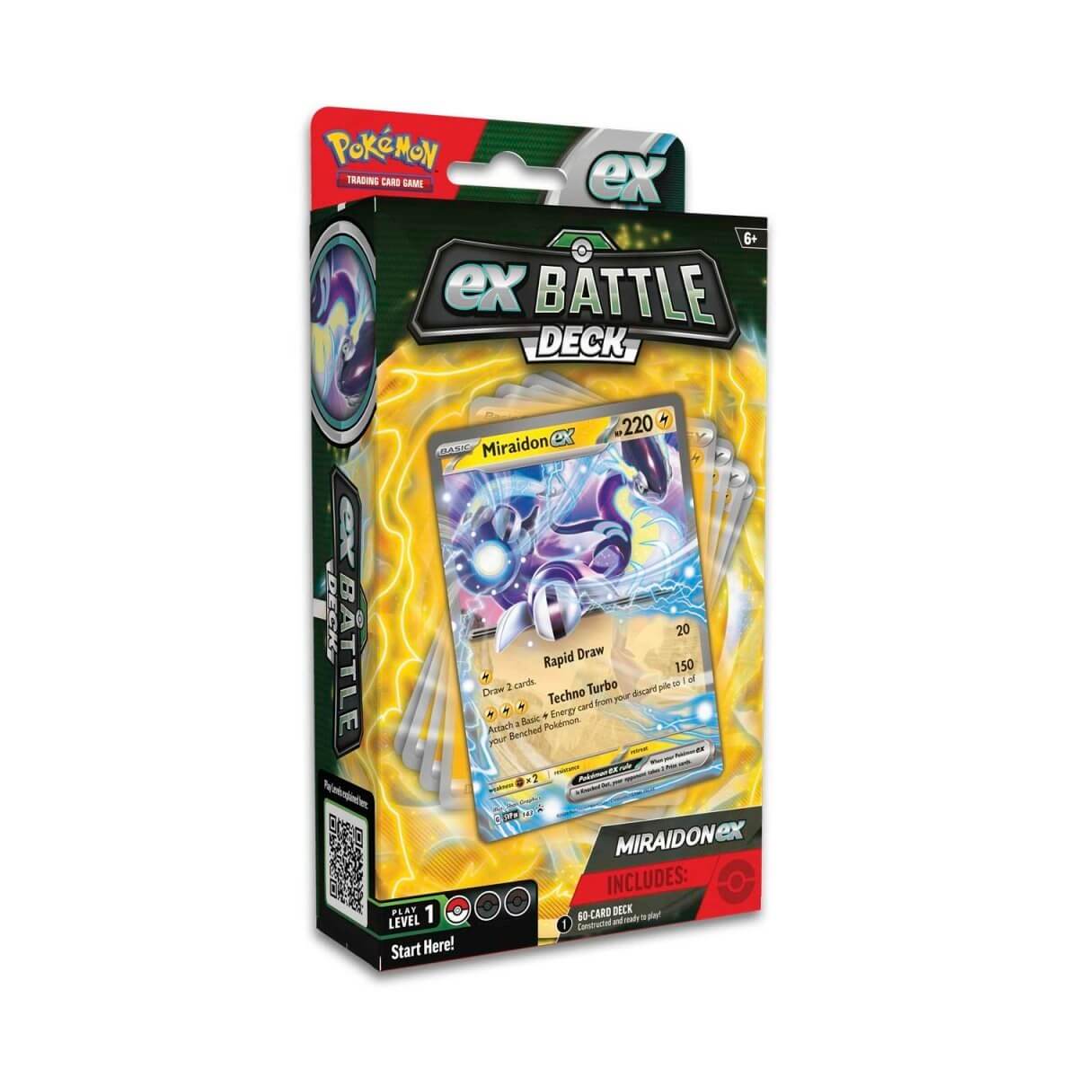 Pokémon TCG - Mazo de cartas Victini/Miraidon ex Battle Deck INGLÉS
