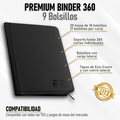 Carpeta Ecocuero Mediana 9 Bolsillos 360 Espacios Topdeck