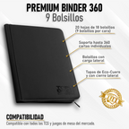 Carpeta Ecocuero Mediana 9 Bolsillos 360 Espacios Topdeck
