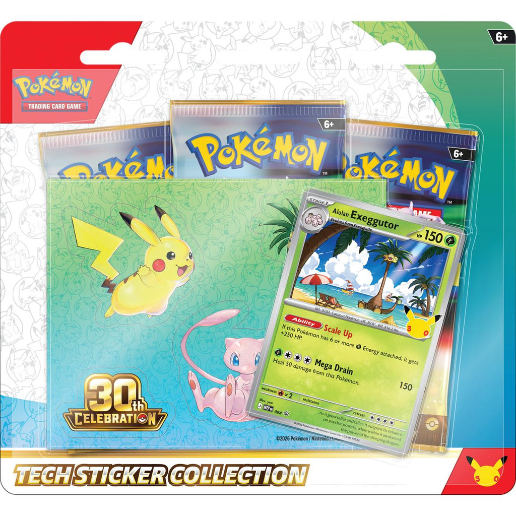 Pokemon TCG 30th Celebration - Tech Sticker  Collection English (Solo retiro en tienda)