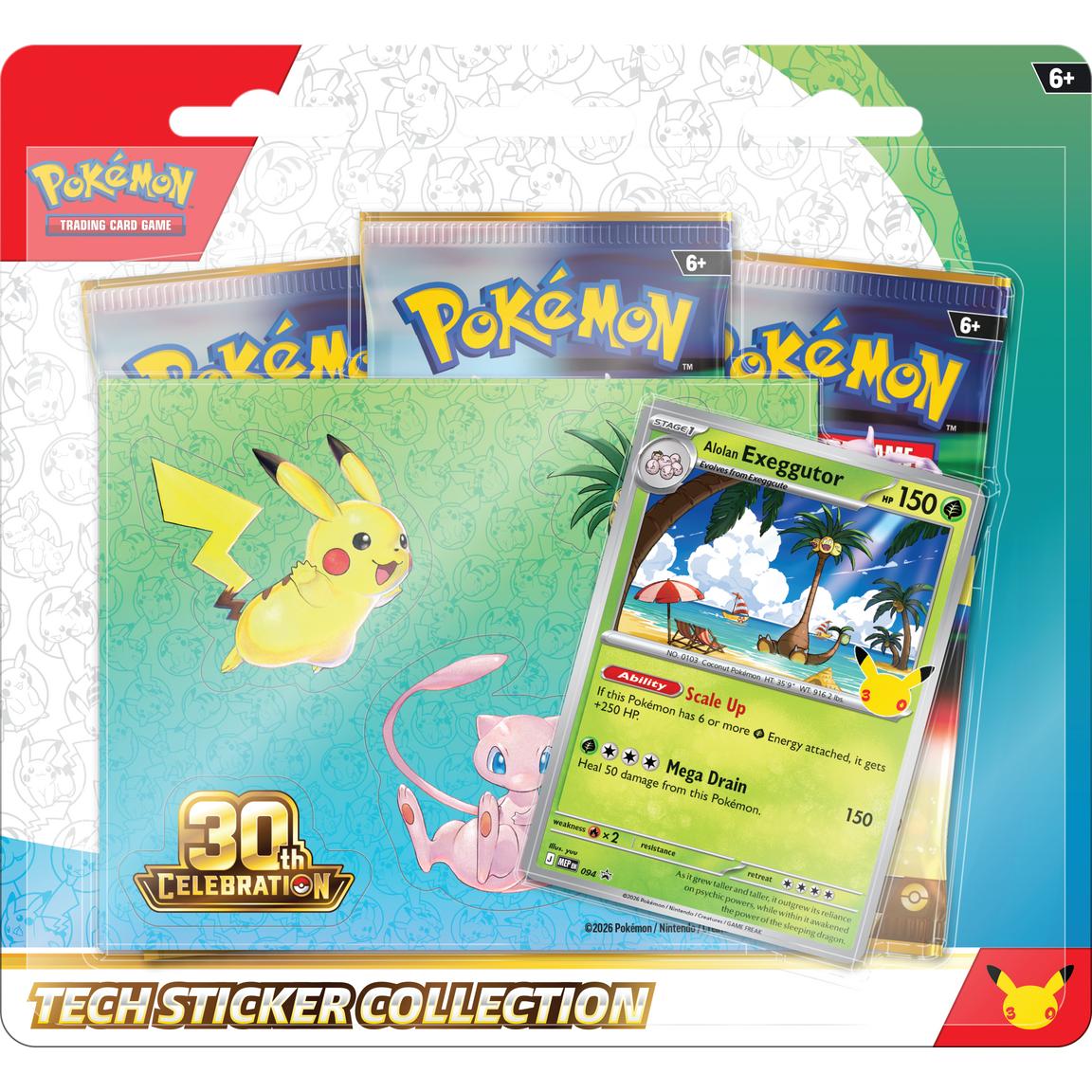 Pokemon TCG 30th Celebration - Tech Sticker  Collection English (Solo retiro en tienda)