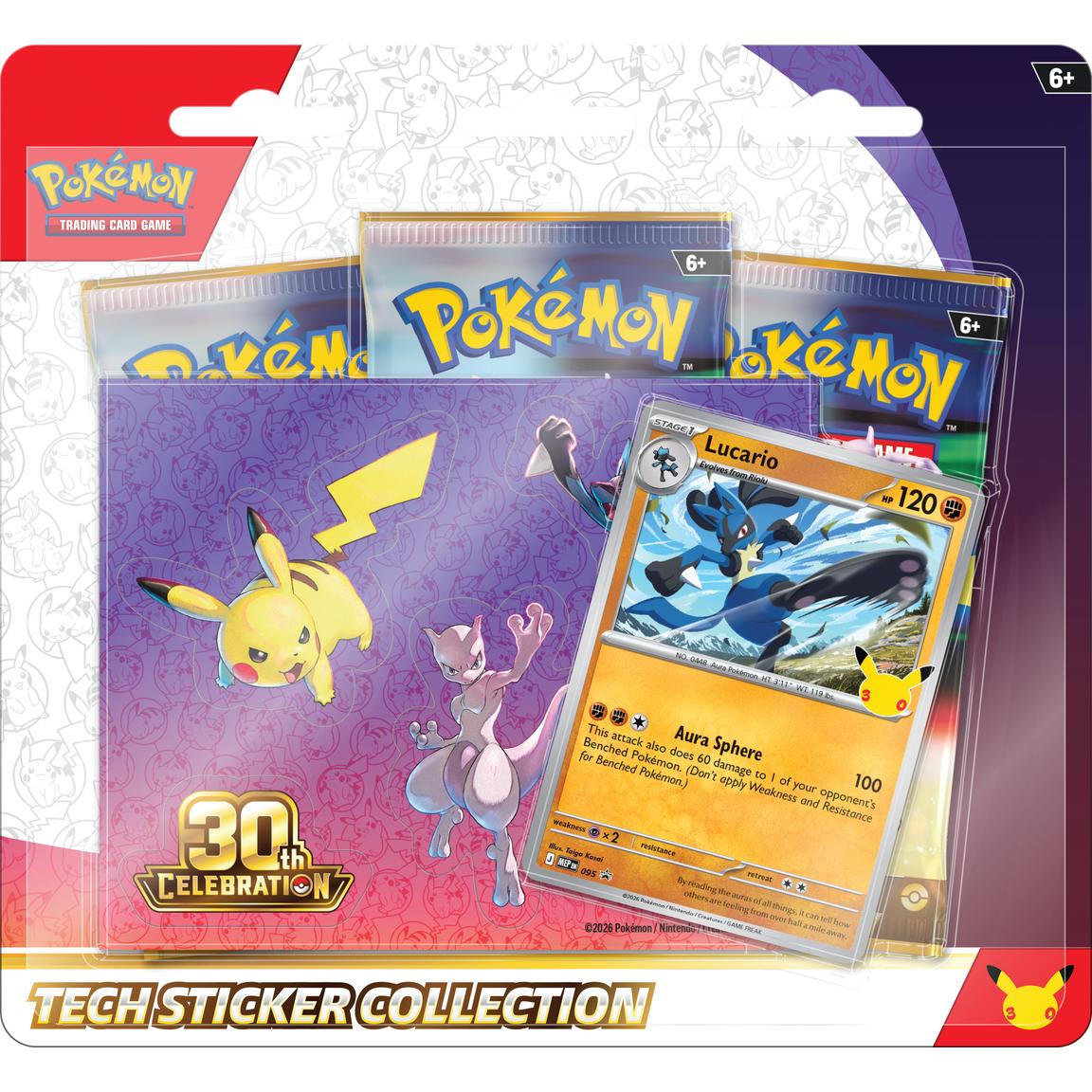 Pokemon TCG 30th Celebration - Tech Sticker  Collection English (Solo retiro en tienda)