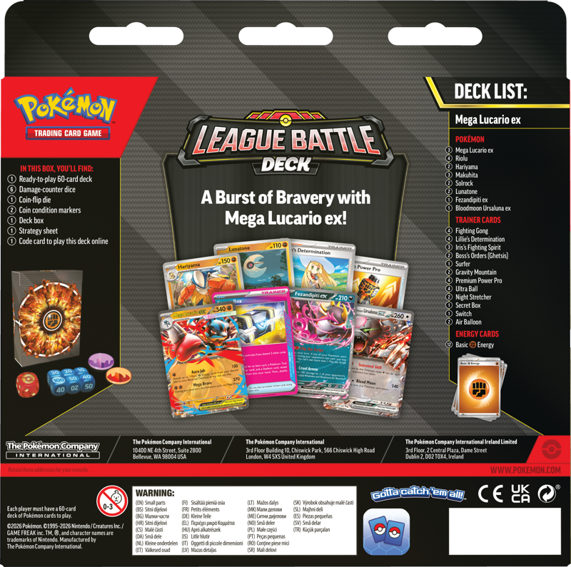 Pokemon TCG: Mega Lucario ex League Battle Deck
