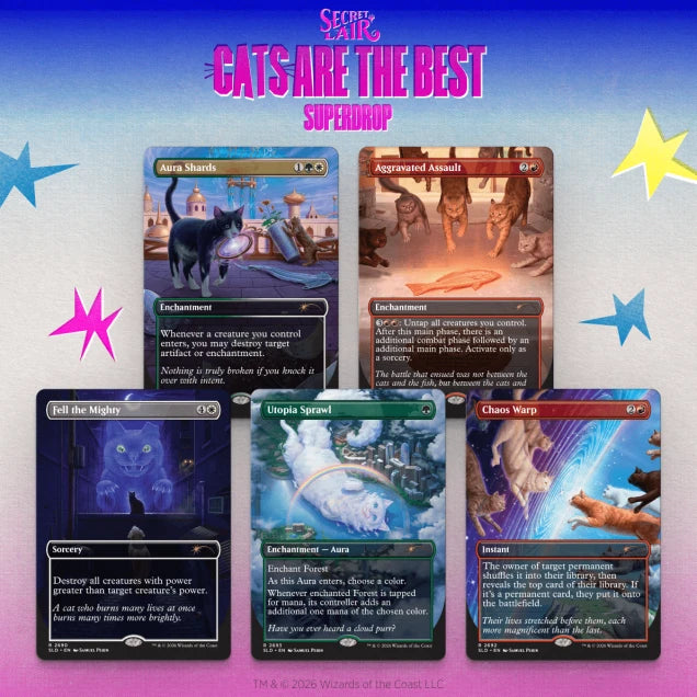 Magic: The Gathering - Secret Lair - Cats of Chaos
