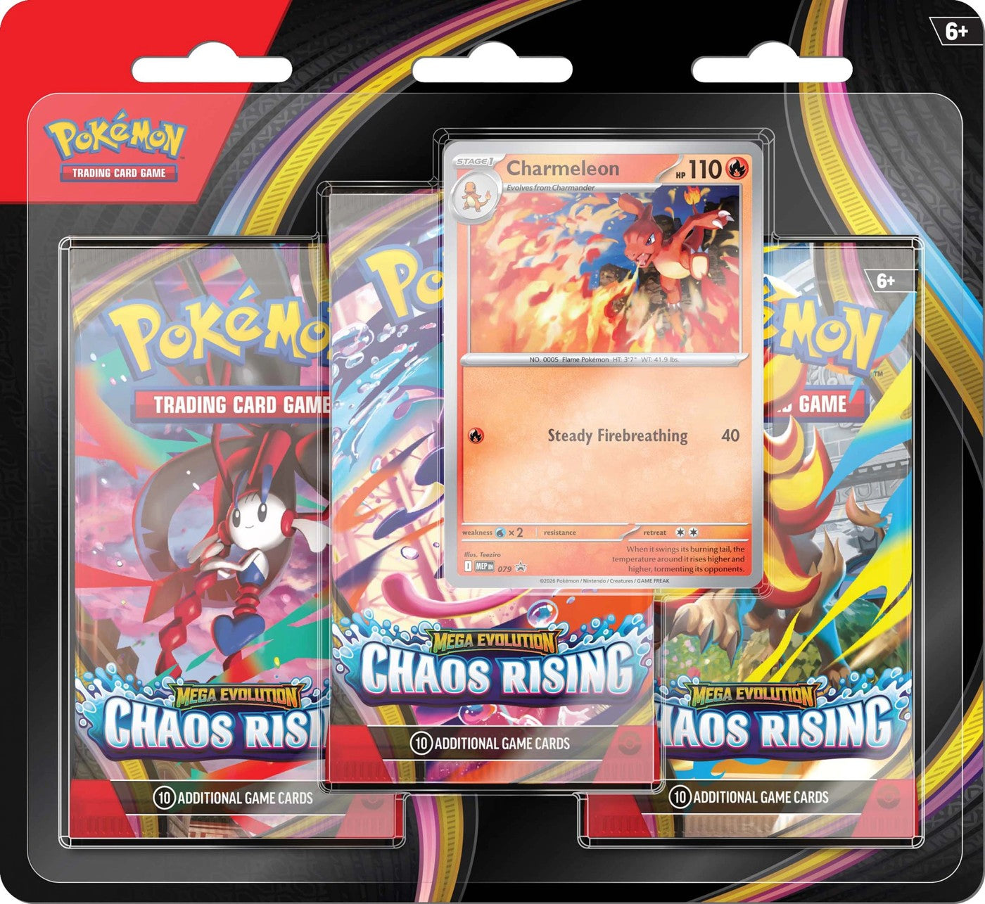 Pokemon TCG: Mega Evolution - Chaos Rising Booster Blister