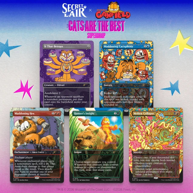 Magic: The Gathering - Secret Lair x Garfield - Our Only Thought Is to Entertain You