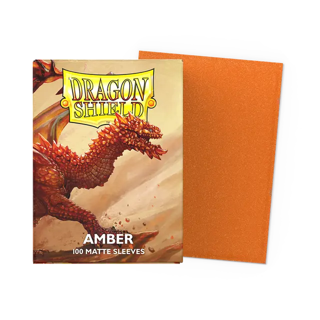 Dragon Shield Sleeves: Standard- Matte Amber (100 ct.)