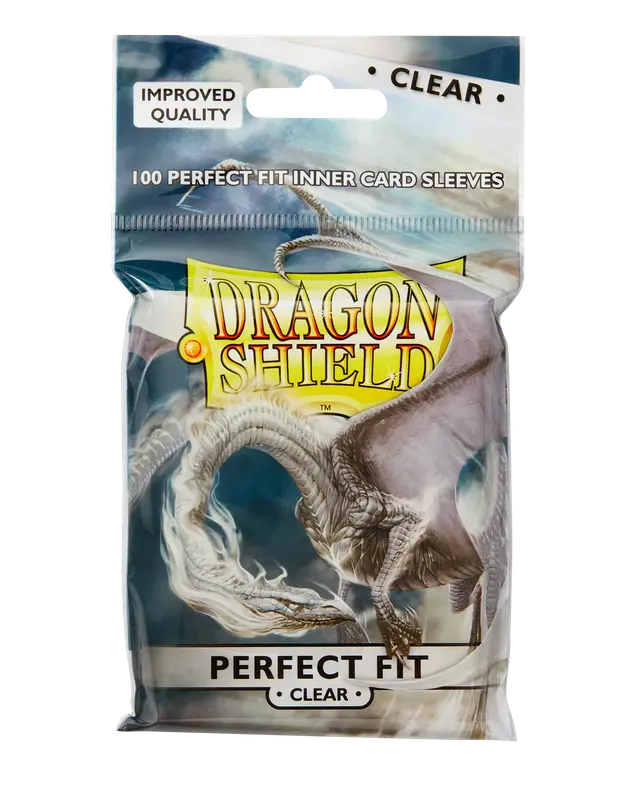 Dragon Shield Sleeves: Perfect Fit Standard- Clear/Clear (100 ct.)