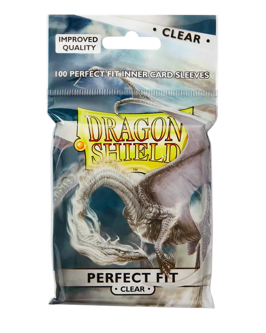 Dragon Shield Sleeves: Perfect Fit Standard- Clear/Clear (100 ct.)