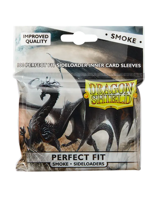 Dragon Shield Sleeves: Perfect Fit Sideloaders- Smoke (100 ct).