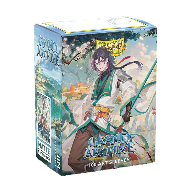 Dragon Shield Sleeves: Standard- Matte 'Grand Archive' Jin, Fate Defiant (100)