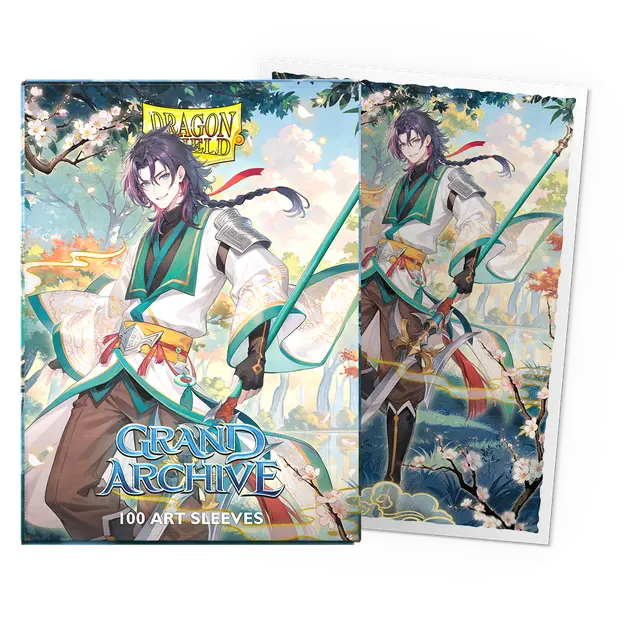 Dragon Shield Sleeves: Standard- Matte 'Grand Archive' Jin, Fate Defiant (100)