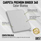 Carpeta Ecocuero Mediana 9 Bolsillos 360 Espacios Topdeck