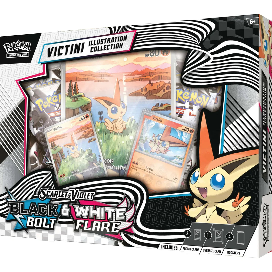 Pokemon TCG: Black Bolt/White Flare- Illustration Collection (Unova Victini)
