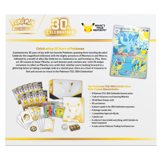 Pokemon TCG: 30th Celebration - Elite Trainer Box