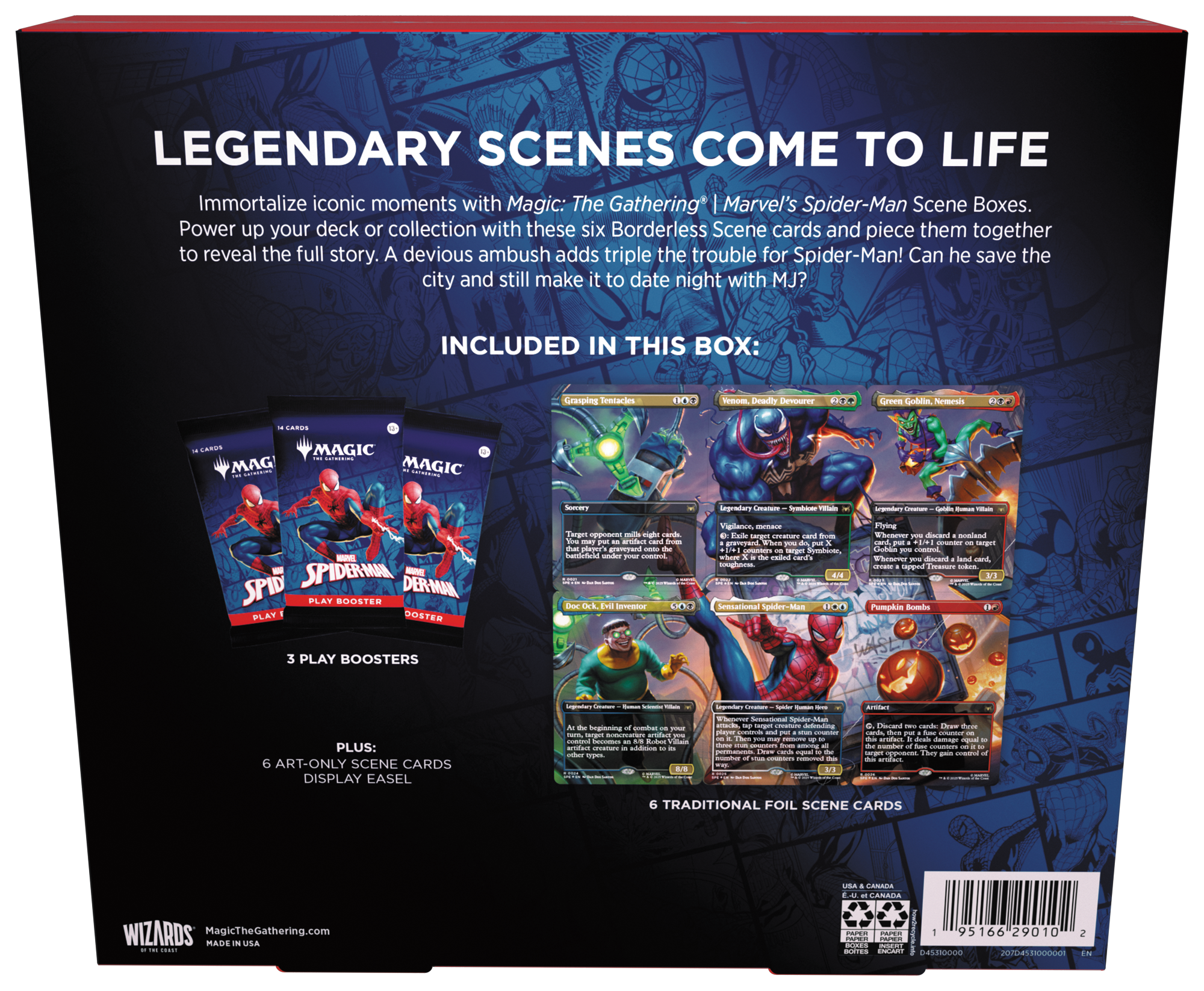 Magic: The Gathering -  Universes Beyond- Marvel Spider-Man Scene Box Display