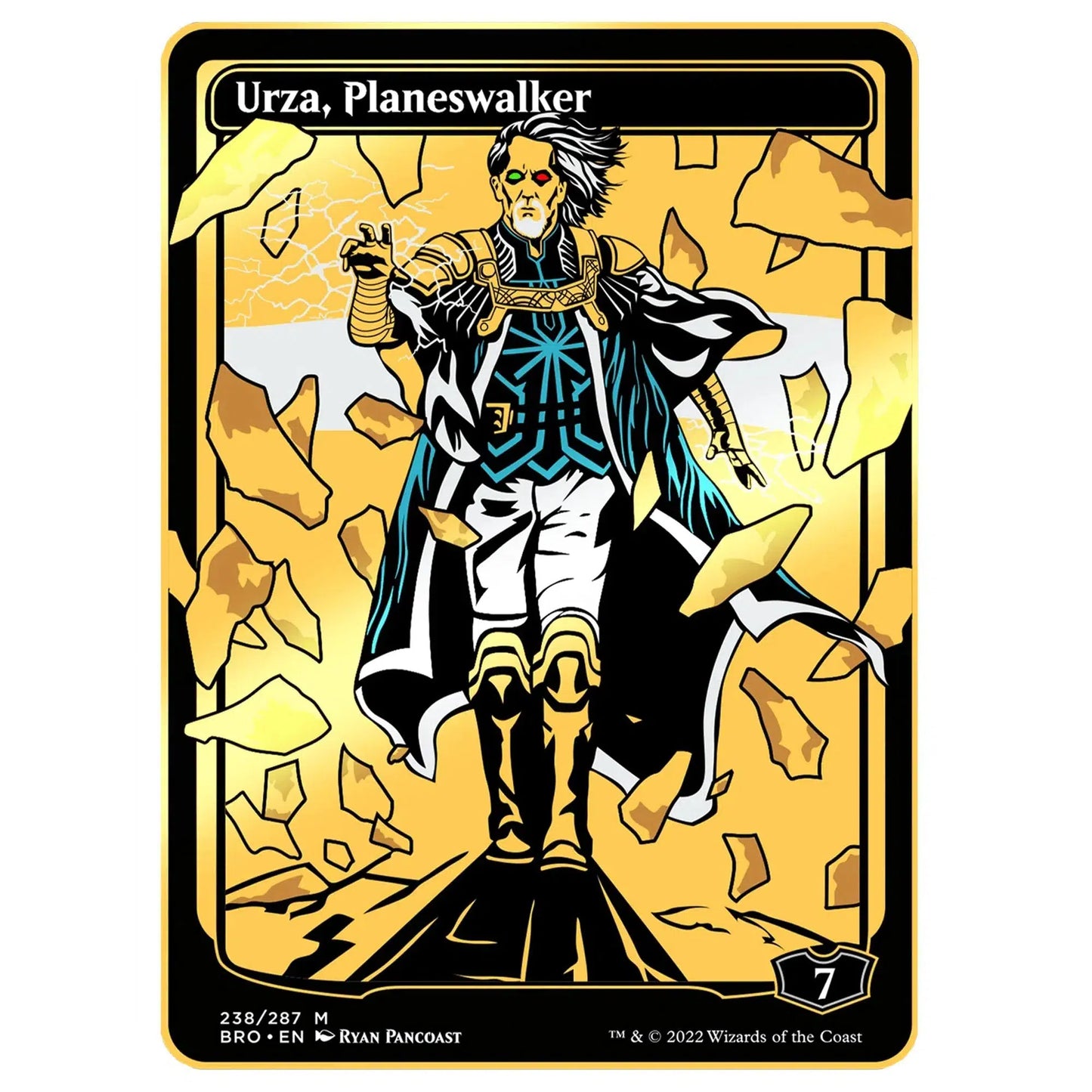 Pin: MTG Brother's War- XL Urza Blackout, Limited Edition AR Pin