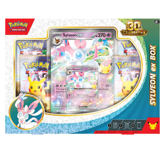 Pokemon TCG: 30th Celebration - ex Box (Sylveon ex or Greninja ex)