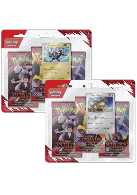 Pokemon TCG: Scarlet & Violet  Destined Rivals- 3-Booster Blister
