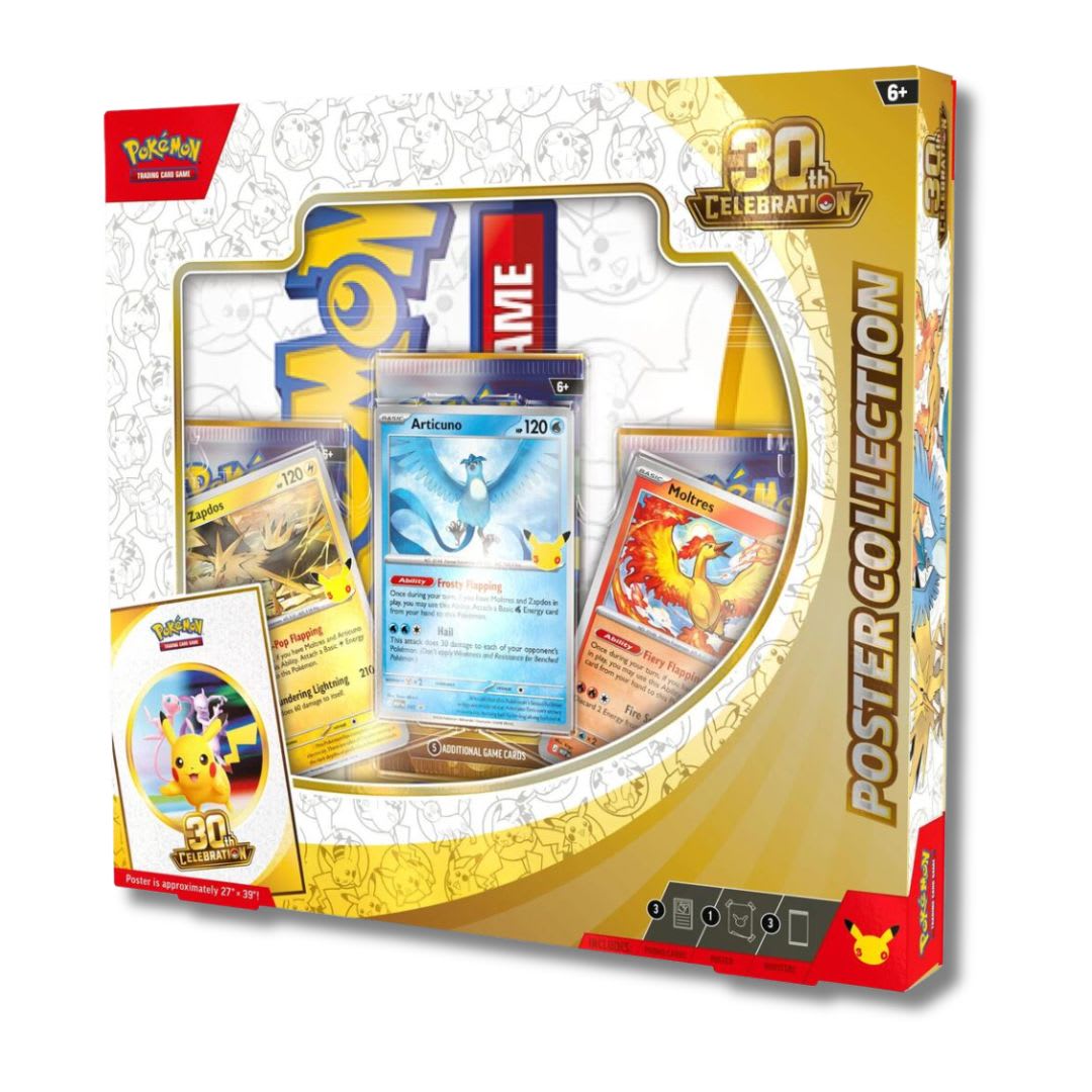 Pokémon TCG: 30th Celebration Poster Collection (Solo retiro en tienda)