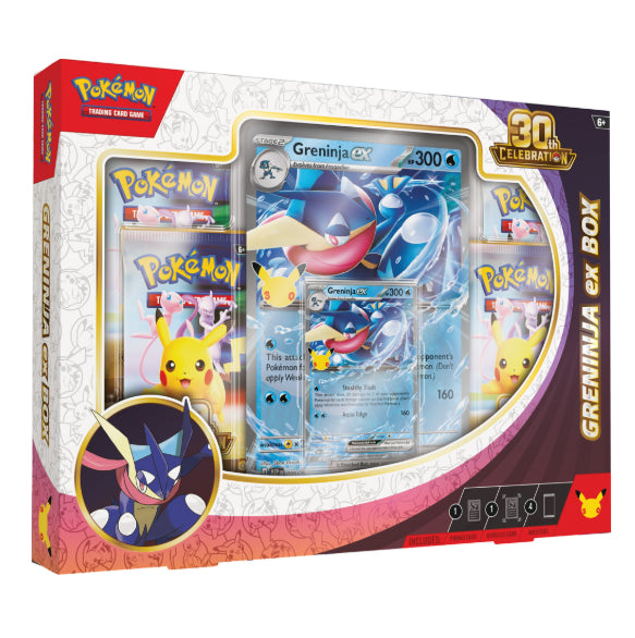 Pokemon TCG: 30th Celebration - ex Box (Sylveon ex or Greninja ex)