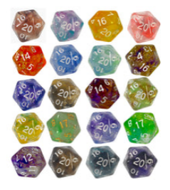 Dado Jumbo D20 Diffusion Dice