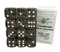 Set 12d6 Translucent Black (Smoke) w/ White