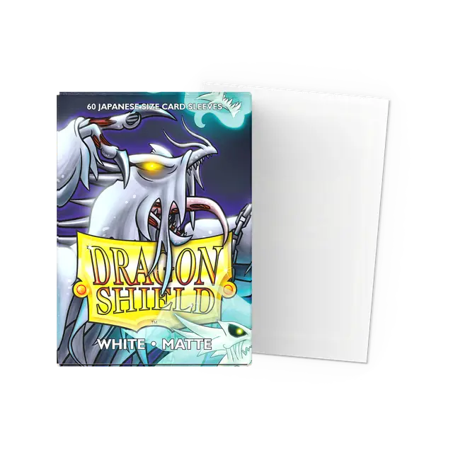 Dragon Shield Sleeves: Japanese- Matte White (60 ct.)