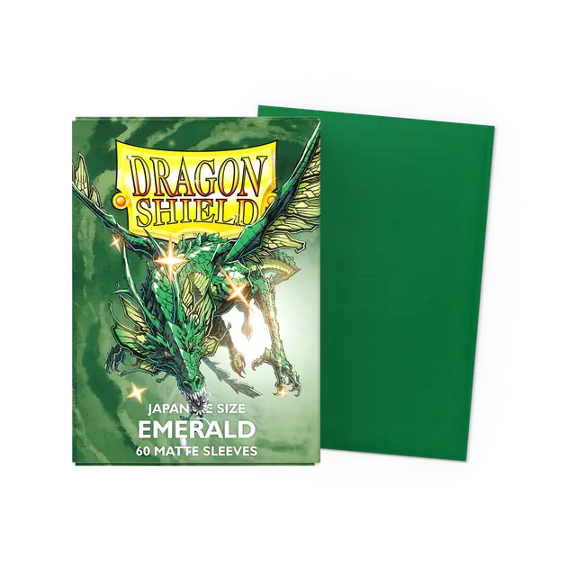 Dragon Shield Sleeves: Japanese- Matte Emerald (60 ct.)