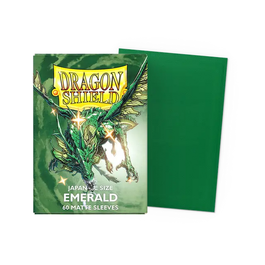 Dragon Shield Sleeves: Japanese- Matte Emerald (60 ct.)