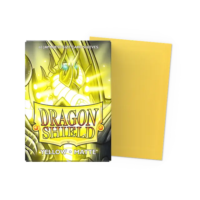 Dragon Shield Sleeves: Japanese- Matte Yellow (60 ct.)