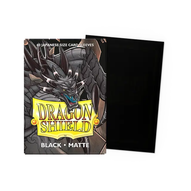 Dragon Shield Sleeves: Japanese- Matte Black (60 ct.)