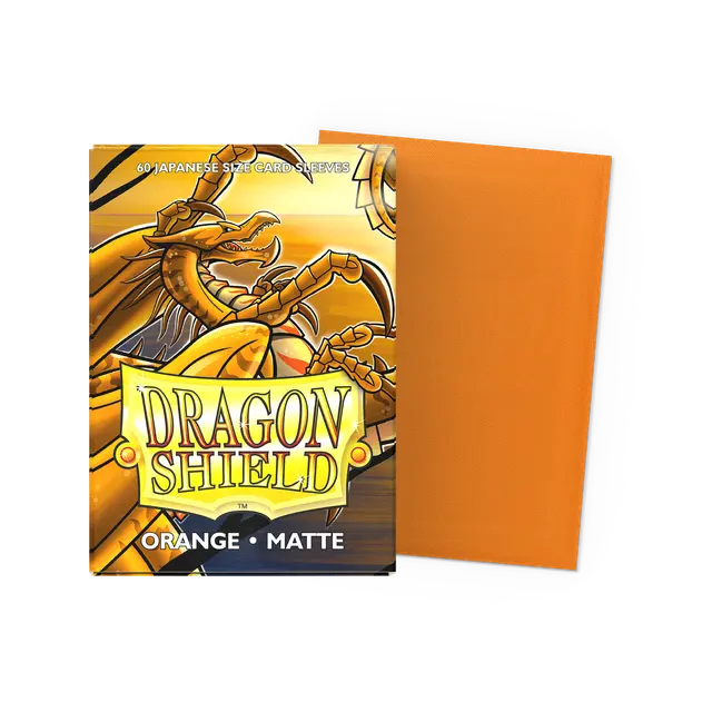 Dragon Shield Sleeves: Japanese- Matte Orange (60 ct.)