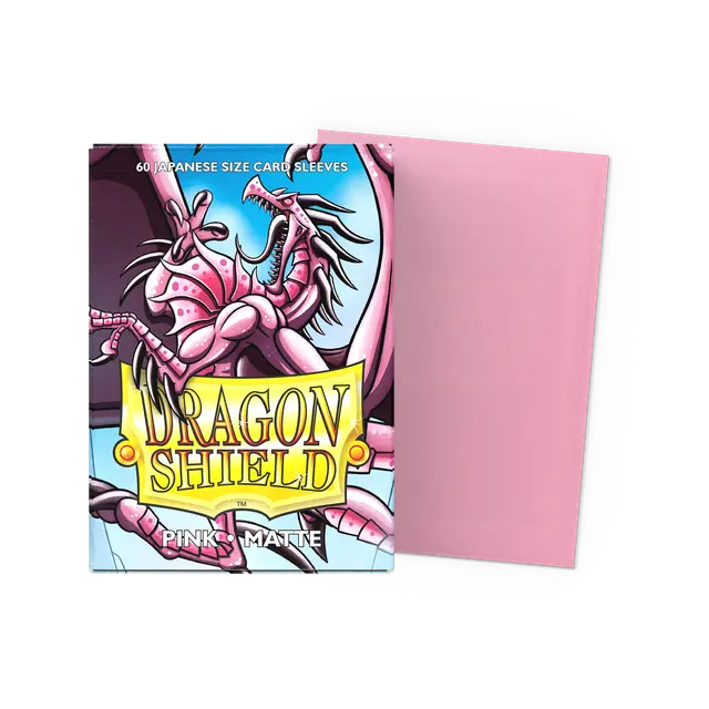 Dragon Shield Sleeves: Japanese- Matte Pink (60 ct.)