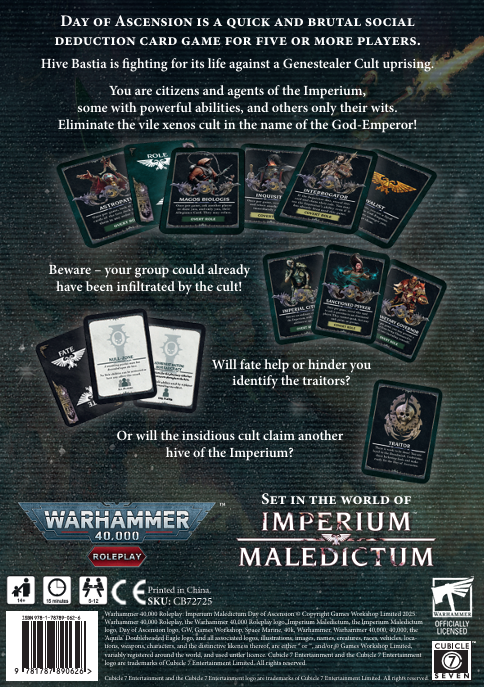 Warhammer 40,000 Roleplay: Day Of Ascension Card Game