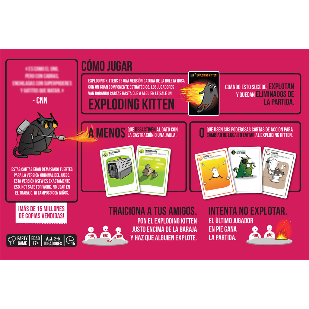 Exploding Kittens NSFW Edition 3.0 (Pink)