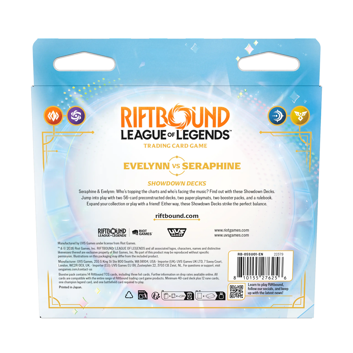 Riftbound TCG: Radiance - Showdown Deck - Evelynn vs Seraphine