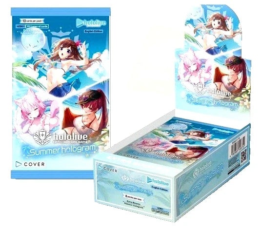 Hololive OCG: Summer hologram Extra Booster Display (8 Packs)