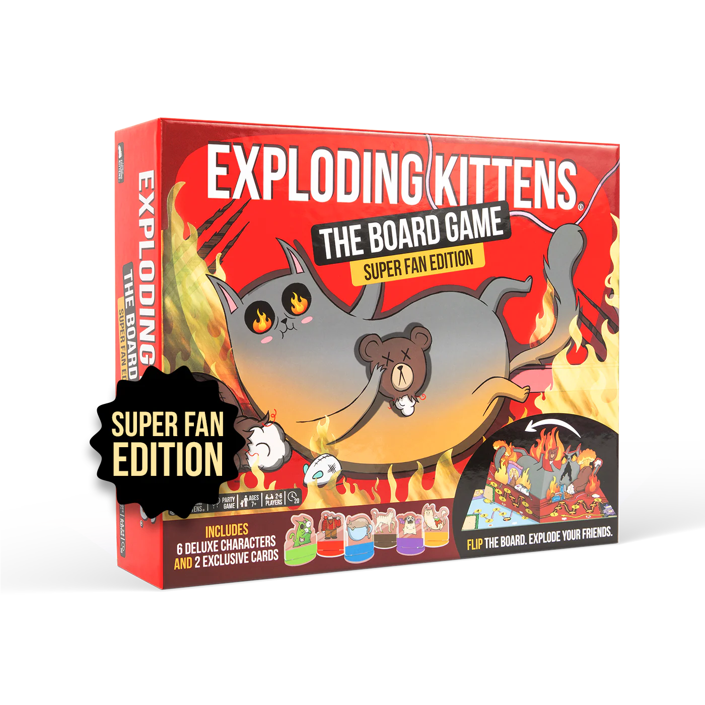 Exploding Kittens El Juego de tablero - Super Fan Edition (PREMIUM VERSION)